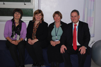 Elizabeth Duffy, Emily Thornberry, Jenny Cleary and Rob Larkman